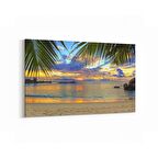Olla 16540Y Kumsal / Sahil Görseli Yatay Kanvas Tablo (Ölçü: 150X100)