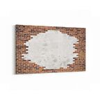 Olla 17345Y Taş / Tuğla Görseli Yatay Kanvas Tablo (Ölçü: 90X60)