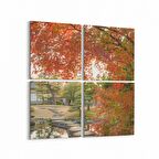 Olla 13926K4 Doğa / Manzara Görseli Kare 4'lü Kanvas Tablo (Ölçü: 65X65)