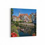 Olla 18258K4 Yapı Görseli Kare 4'lü Kanvas Tablo (Ölçü: 65X65)