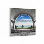 Olla 18992K4 Yapı Görseli Kare 4'lü Kanvas Tablo (Ölçü: 125X125)