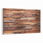Olla 11993Y Ahşap Desen Görseli Yatay Kanvas Tablo (Ölçü: 70X50)