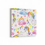 Olla 12804K Çocuk Odası Görseli Kare Kanvas Tablo (Ölçü: 100X100)