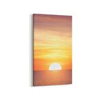 Olla 15910DD Günbatımı Görseli Dikey Dar Kanvas Tablo (Ölçü: 30X60)