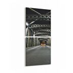 Olla 18749KD Yapı Görseli Kare 2'li Dikey Kanvas Tablo (Ölçü: 30X65)
