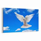 Olla 15886Y Gökyüzü Kuşlar Görseli Yatay Kanvas Tablo (Ölçü: 90X60)