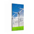 Olla 14219K2D Doğa / Manzara Görseli Kare 2'li Dikey Kanvas Tablo (Ölçü: 30X65)