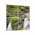Olla 14623K4 Doğa / Manzara Görseli Kare 4'lü Kanvas Tablo (Ölçü: 65X65)