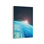 Olla 14841D Gece Gökyüzü Görseli Dikey Kanvas Tablo (Ölçü: 70X105)