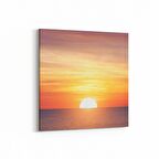 Olla 15910K Günbatımı Görseli Kare Kanvas Tablo (Ölçü: 25X25)