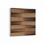 Olla 12028K Ahşap Desen Görseli Kare Kanvas Tablo (Ölçü: 60X60)
