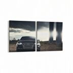 Olla 12316K2Y Araç Görseli Kare 2'li Yatay Kanvas Tablo (Ölçü: 145X70)