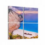 Olla 14185K4 Doğa / Manzara Görseli Kare 4'lü Kanvas Tablo (Ölçü: 65X65)