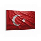 Olla 17537Y Türk Bayrağı Görseli Yatay Kanvas Tablo (Ölçü: 90X60)