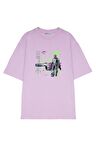 Unisex Oversize T-shirt The Mandalorian Starfighter Outline