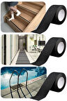 Taşlı Zemin Kaydırmaz Bant Kendinden Yapışkanlı Güvenli Yüzey Şeridi Merdiven ve Zeminler İçin
