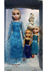 Eğitici Oyuncaklar Karlar Ülkesi Elsa Ve Mini Anna-elsa Olaflı Şarkı Söyleyen Oyuncak Bebek 27.5 Cm