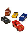 Eğitici Oyuncaklar Cars Şimşek Mcqueen Figürlü Karakterli Sürtmeli Araba 5'li Set Kız Erkek Çocuk Oy