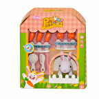 Kız Erkek Çocuk Oyuncak Evcil Hayvan Bakım Seti Tavşanlı Kız Erkek Çocuk Oyuncak Eğitici Eğlenceli O