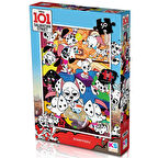 Kız Erkek Çocuk Oyuncak KS 101 Dalmatian 50 Parça Puzzle Kız Erkek Çocuk Oyuncak Eğitici Eğlenceli O