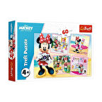 Kız Erkek Çocuk Oyuncak PUZZLE-17360 Mickey 60 Parça Puzzle Kız Erkek Çocuk Oyuncak Eğitici Eğlencel
