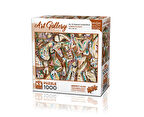 Kız Erkek Çocuk Oyuncak KS Puzzle 1000 Parça Art Gallery Untitled Abstract Composition Kız Erkek Çoc