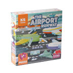 Kız Erkek Çocuk Oyuncak PRS 32707 The Airport runway Pre School Puzzle -KSPuzzle Kız Erkek Çocuk Oyu