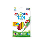 Kız Erkek Çocuk Oyuncak Carioca Tita Altıgen Jumbo Kuru Boya Kalemi 12’li 42789 Kız Erkek Çocuk Oyun