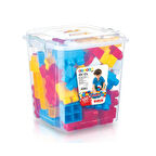 Kız Erkek Çocuk Oyuncak 5063 Dolu Sandıkta Mega Blok 100 Parça Kız Erkek Çocuk Oyuncak Eğitici Eğlen