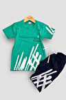 Erkek Çocuk Tişört & Kapri Takımı - Ekonomik Yazlık Şıklık