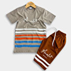 Erkek Çocuk Tişört & Kapri Takımı - Ekonomik Kaliteli Yazlık