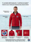 Cankurtaran Polar Ceket Beyaz Nakışlı