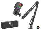 Gaming RGB Mikrofon Seti Boom Mikrofon Kolu Type-C 192kHz 24Bit Siyah M835B