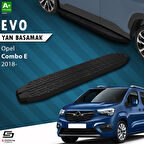 S-Dizayn Opel Combo E Evo Siyah Yan Basamak 203 Cm 2018-2023 A+ Kalite