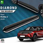 S-Dizayn Opel Mokka 2 Diamond Krom Yan Basamak 173 Cm 2020 Üzeri A+ Kalite