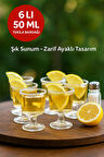 6 Adet Şık Ayaklı 50 ML Tekila & Tatlı Bardağı