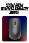 Optik Kablosuz Mouse 1600 DPI USB Alıcılı Ergonomik Siyah Fare - Ofis Ve Oyun Için BX-315963