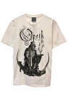 Unisex Rock Müzik Opeth Baskılı Beyaz Tişört