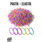 Pratik Saç Lastik Toka 400 Adet RENKLİ