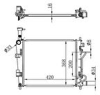 Oris BKI115016 Motor Su Radyatör Kia Picanto 1.0-1.1 11-Otomatik 253101Y050