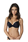 Kadın Siyah Balenli Desteksiz Sütyen 8300