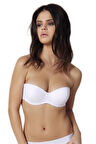 Kadın Beyaz Straplez Sütyen 2850