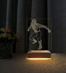 Örümcek Adam Tasarımlı Lamba  3d Led Masa Lambası Doğum Günü  Hediyesi Lamba