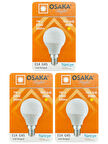 (3 Adet) Osaka 7W (50W) Sarı Işık E14 Duylu (İnce Duy) Led Mini Ampul