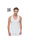 Erkek Beyaz Atlet 12'li