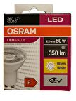 Osram 4.5W (50W) 3000K (Sarı Işık) GU10 Duylu Par16 Led Spot