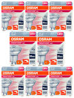 (8 Adet) Ledvance 4,5W (50W) 4000K (Gün Işığı) Dim Edilebilir GU10 Duylu Led Spot Ampul