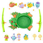 Oyuncak Balık Tutma Oyunu Dinazorlu Mıknatıslı 13 Parça