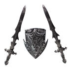 Oyuncak Kılıc Kalkan Seti 2 Kılıc 1 Kalkan 50 cm