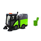 Oyuncak Sokak Süpürme Çöp Kamyonu 1/16 Ölçek Işıklı Sesli